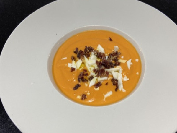 Crema De Salmorejo Con Iberico