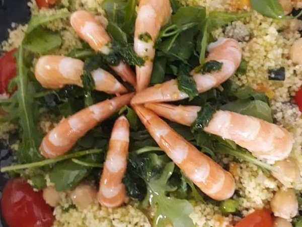 COUSCOUS WITH PRAWNS