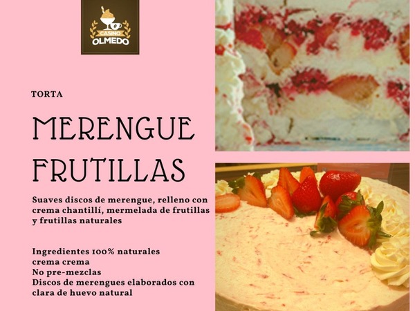 Torta Merengue Frutillas