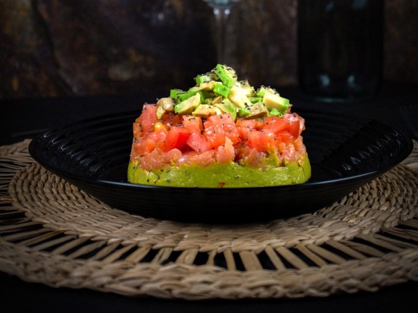 Tartar de salmón ahumado 